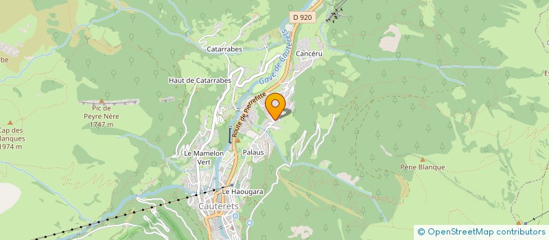 localisation de l'entreprise INDIV HIRIGARAY MIRENTXU ET IBANEZ FREDERIC  CAUTERETS