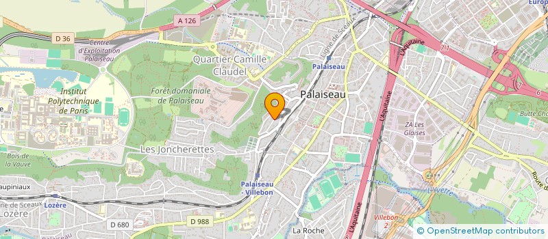 localisation de l'entreprise INDIV HUBER/JABER  PALAISEAU