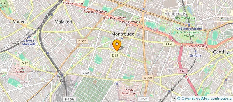 localisation de l'entreprise INDIV HURSTEL STEPHANE ET ROUSSIGNE LAURE  MONTROUGE