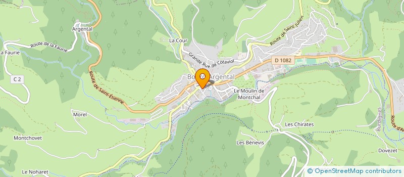 localisation de l'entreprise INDIV HUSSON MAURICE ET R  BOURG-ARGENTAL