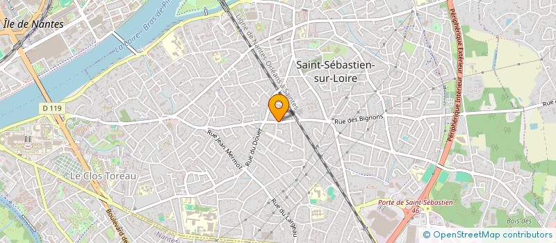 localisation de l'entreprise INDIV LE COADOU RODOLPHE ET LAMBRECHTS MARTINE  SAINT-SEBASTIEN-SUR-LOIRE