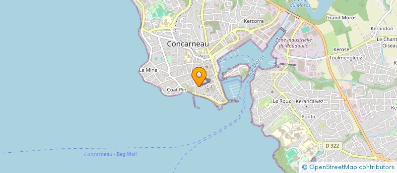 localisation de l'entreprise INDIV LEGENTIL / LE MONNIER  CONCARNEAU