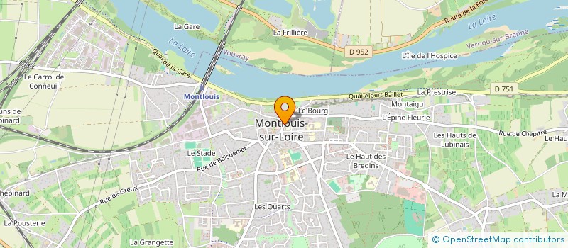 localisation de l'entreprise INDIV LEGRAND/OMBREDANE  MONTLOUIS-SUR-LOIRE