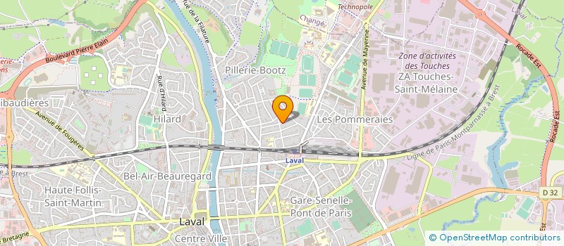 localisation de l'entreprise INDIV LEROI à LAVAL