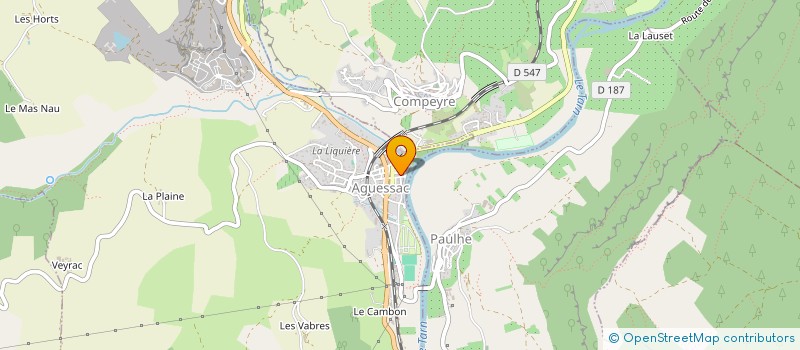 localisation de l'entreprise INDIV LOUBAT  AGUESSAC