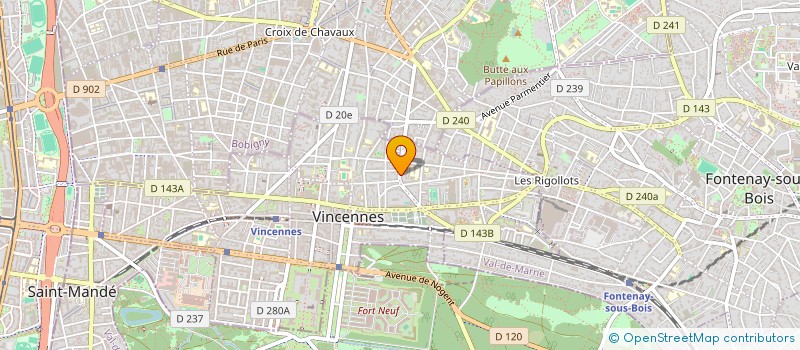 localisation de l'entreprise INDIV MINOT CHRISTIAN BOUNOURE ANNICK à VINCENNES