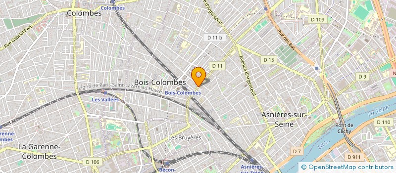 localisation de l'entreprise INDIV MOUSTRAIRE REP J A MOUSTRAIRE  BOIS-COLOMBES