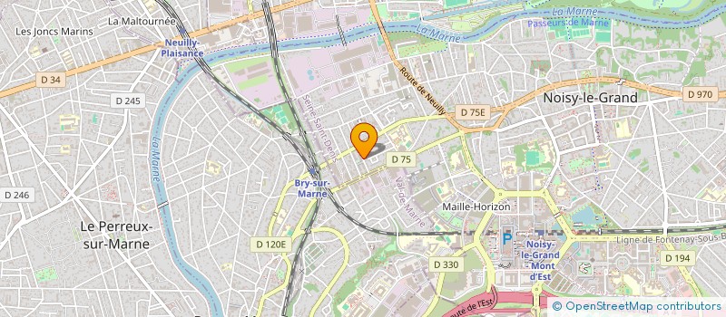 localisation de l'entreprise INDIV. MUZIO LEDUC 27RLL  NOISY-LE-GRAND