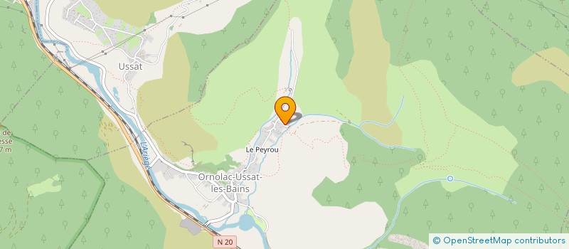 localisation de l'entreprise INDIV ORNOLAC à ORNOLAC-USSAT-LES-BAINS