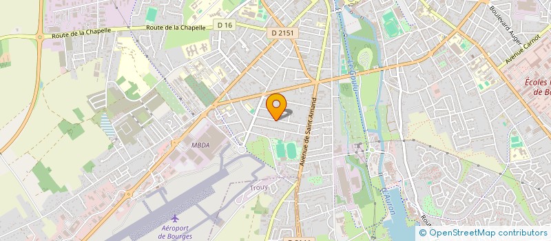 localisation de l'entreprise INDIV PAUL/CLEMENT  BOURGES