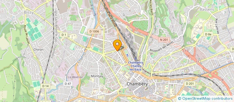 localisation de l'entreprise INDIV PINEL/HEBINGER  CHAMBERY