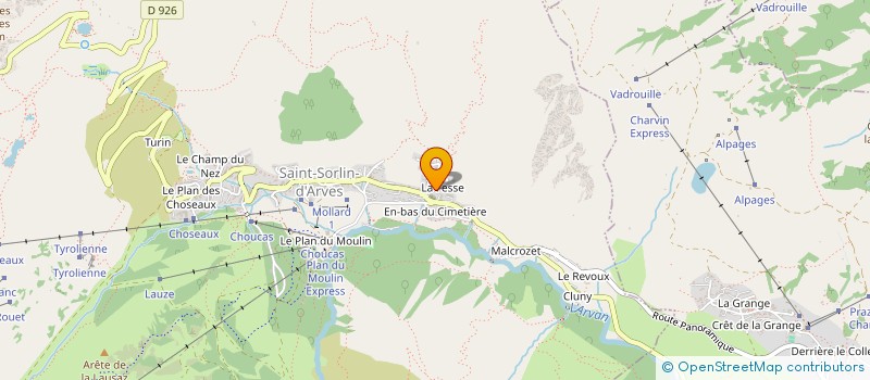 localisation de l'entreprise INDIV RADLEY / POPPLEWELL  SAINT-SORLIN-D'ARVES