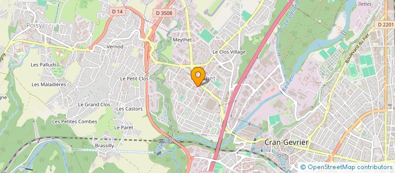 localisation de l'entreprise INDIV RECHIGNAC ANDRE ET BEATRICE  ANNECY