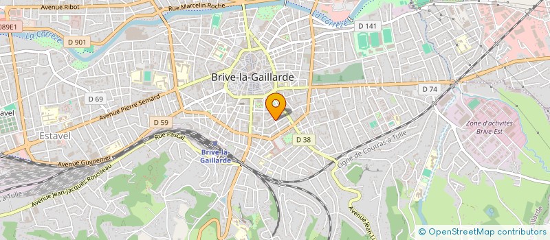 localisation de l'entreprise INDIV ROL IBARZ GALLIERES à BRIVE LA GAILLARDE
