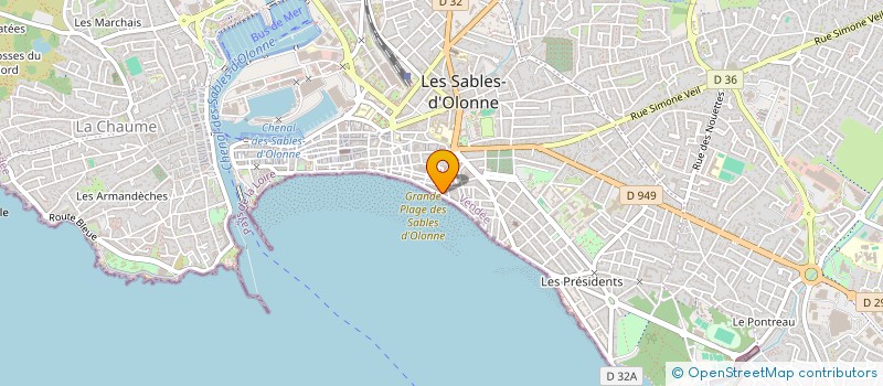 localisation de l'entreprise INDIV SABOURIN FLORIAN ET SABOURIN ERIC ET SABOURI à LES SABLES D'OLONNE
