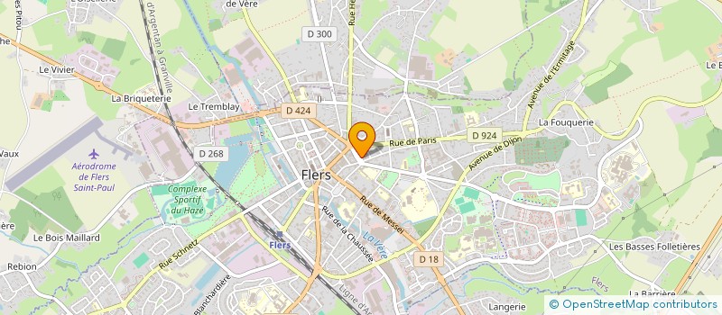 localisation de l'entreprise INDIV SARRAUDE MARCELLE NEE GRANDGUILLOT à FLERS