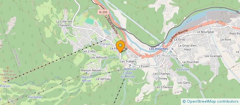 localisation de l'entreprise INDIV VAN RENSBURG / RAWLINSON  LES HOUCHES