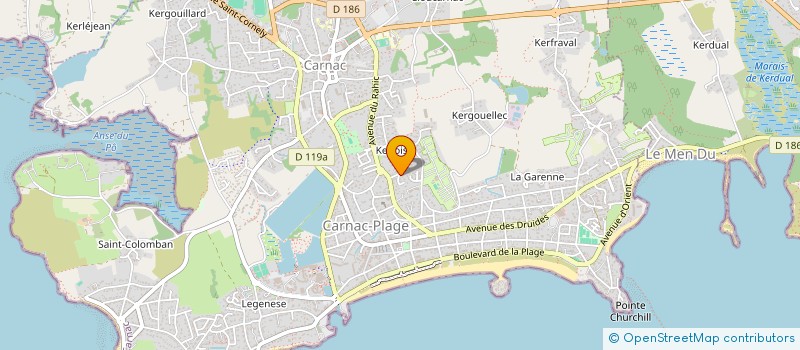 localisation de l'entreprise INDIVI FRANCEYANN  CARNAC