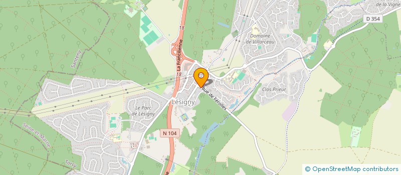 localisation de l'entreprise INDIVI FRETARD  LESIGNY