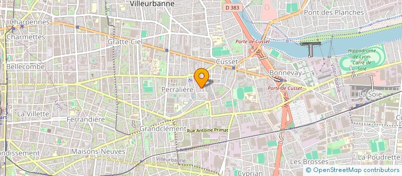 localisation de l'entreprise INDIVI LOURDEZ CANIVET  VILLEURBANNE