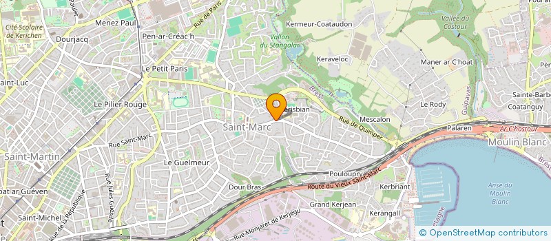 localisation de l'entreprise INDIVI LUTY à BREST