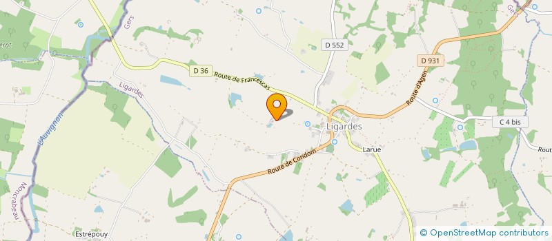 localisation de l'entreprise INDIVION DI GIUSTO DANIELLE ET THIERRY  LIGARDES