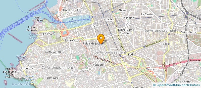 localisation de l'entreprise INDIVION LAPORTE/GOURSAUD  MARSEILLE