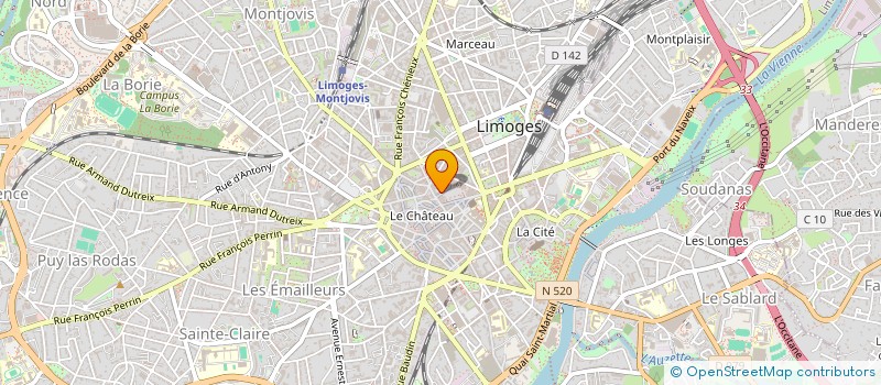 localisation de l'entreprise INDIVION PRINCIPAUD à LIMOGES