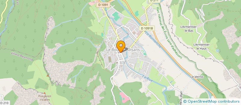 localisation de l'entreprise INDIVION VINCENT  LE BOURG-D'OISANS