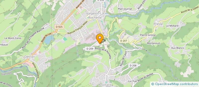 localisation de l'entreprise INDIVIS ANTONES JEAN JACQUES ET ISABELLE  VALGELON-LA ROCHETTE