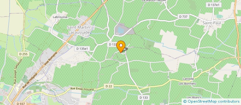 localisation de l'entreprise INDIVIS BROQUAIRE JEANINE ET BERNADETTE  SAINT-MARTIN-LACAUSSADE