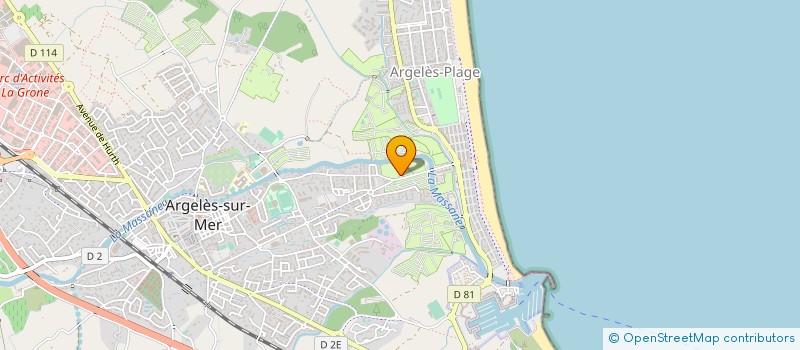 localisation de l'entreprise INDIVIS CARPINELLI ESTEVE RASPAUD à ARGELES SUR MER