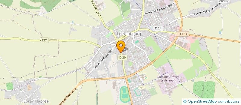 localisation de l'entreprise INDIVIS MARGUERITE ET FRANCOISE LACROIX  LE NEUBOURG