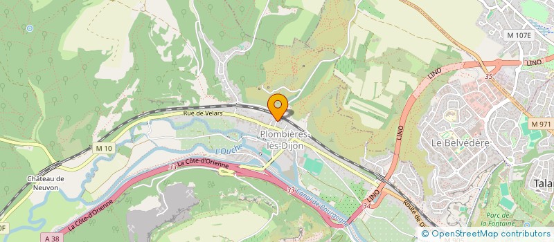 localisation de l'entreprise INDIVIS MICHEL ET JEAN LOUIS POURTAUD  PLOMBIERES-LES-DIJON