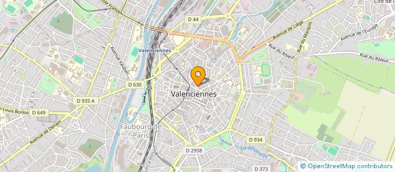 localisation de l'entreprise INDIVIS POTTEAU-VERRIEST MARCELLE &BRUNO  VALENCIENNES