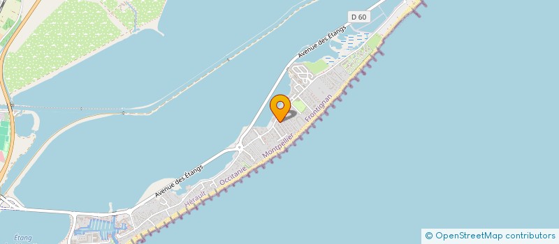 localisation de l'entreprise INDIVIS VITALE ROGER/ MACCARIO MIREILLE à FRONTIGNAN