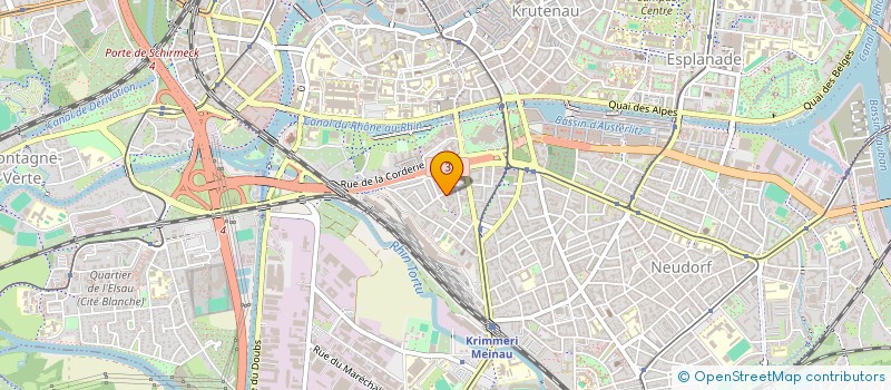 localisation de l'entreprise INDIVIS WOELFLI ARLETTE CORINNE MARTIN  STRASBOURG