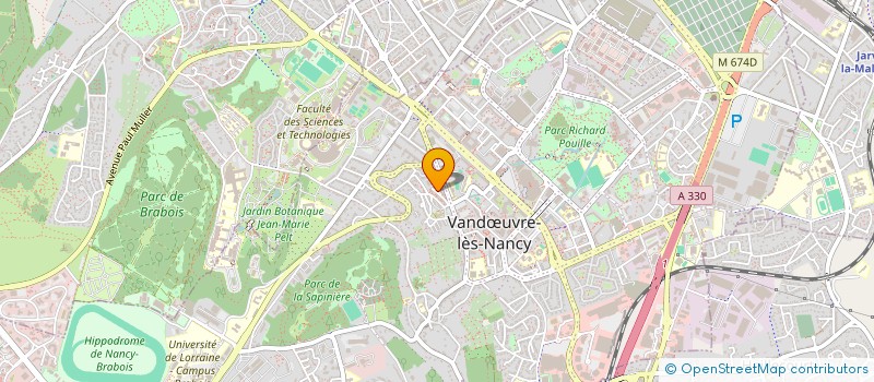 localisation de l'entreprise INDIVISIOIN PAGLIERO SAULNIER  VANDUVRE-LES-NANCY