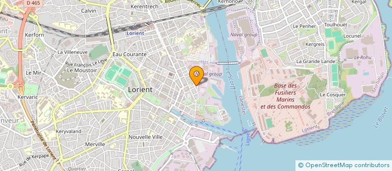 localisation de l'entreprise INDIVISION 1  LORIENT