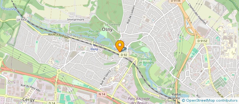 localisation de l'entreprise INDIVISION 10 SQUARE DES ARTISTES  OSNY