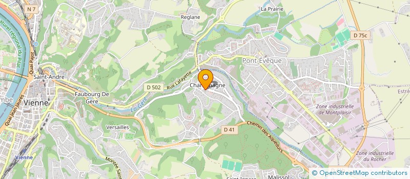 localisation de l'entreprise INDIVISION 10BD ALPES  VIENNE