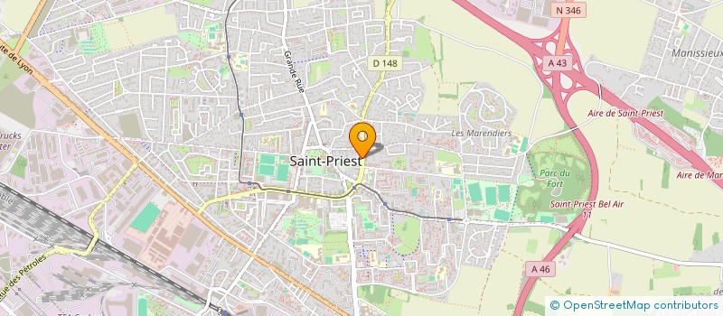 localisation de l'entreprise INDIVISION 24 RUE JULES FERRY - MARTINEZ LOVERGNE  SAINT-PRIEST