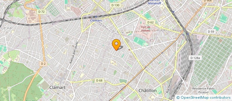 localisation de l'entreprise INDIVISION 24 RUE LUCIEN SAMPAIX CHATILLON  CHATILLON