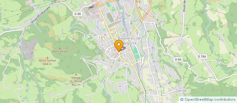 localisation de l'entreprise INDIVISION 2BIS RUE DES THERMES  BAGNERES-DE-BIGORRE