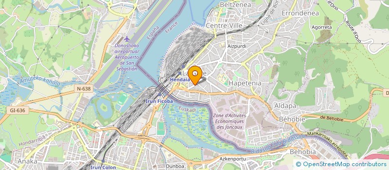 localisation de l'entreprise INDIVISION - 39 RUE DE SANTIAGO  HENDAYE