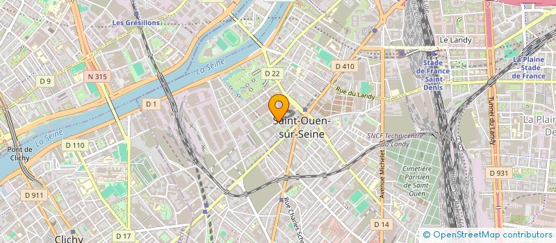 localisation de l'entreprise INDIVISION - 41 RUE SIMONE VEIL à SAINT-OUEN-SUR-SEINE