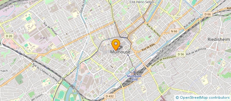 localisation de l'entreprise INDIVISION 44 RUE DES BOULANGERS  MULHOUSE