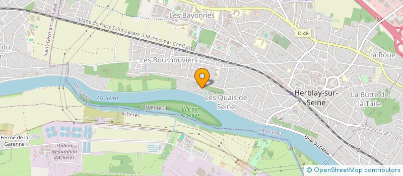 localisation de l'entreprise INDIVISION -50 QUAI DU GENIE  HERBLAY-SUR-SEINE