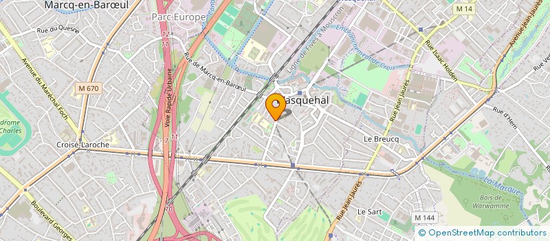 localisation de l'entreprise INDIVISION 54 DELERUE  WASQUEHAL