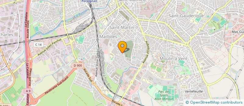 localisation de l'entreprise INDIVISION  PERPIGNAN